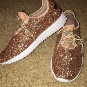 Glittery sneakers!